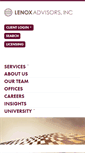 Mobile Screenshot of lenoxadvisors.com